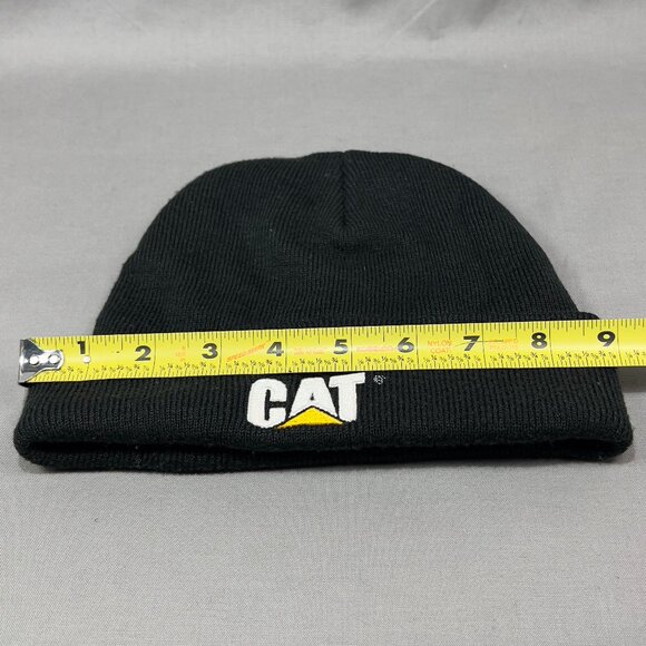 Caterpillar Cat Beanie Hat Skull Cap Black Ski Knit Outdoor Winter Diesel Mens - Picture 13 of 16